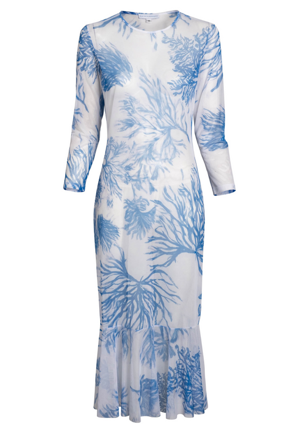 Sophia Mini Sheer Dress in Toile de Reef