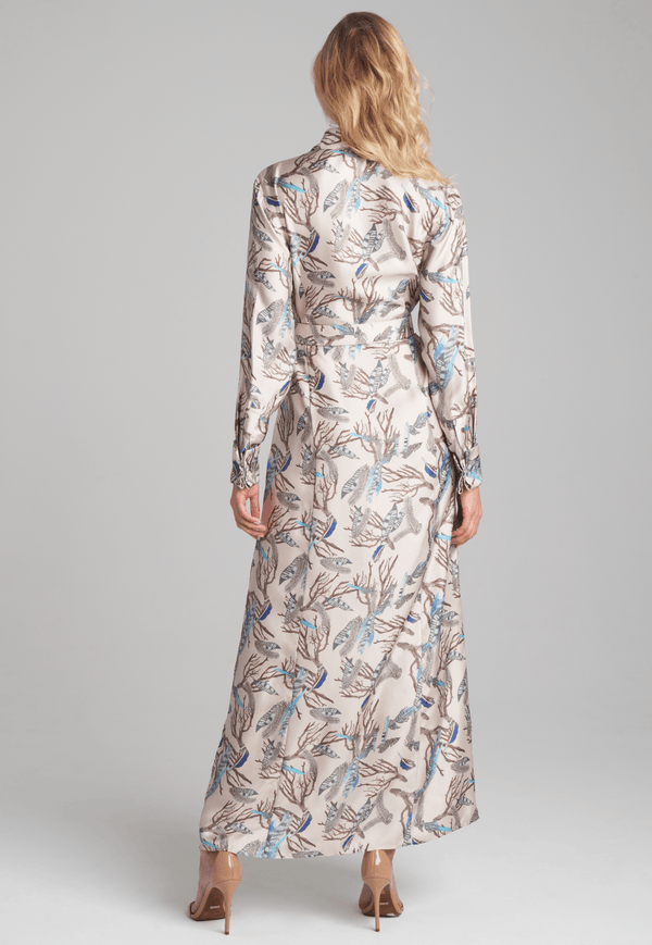 Kathe Silk Dress in Narragansett