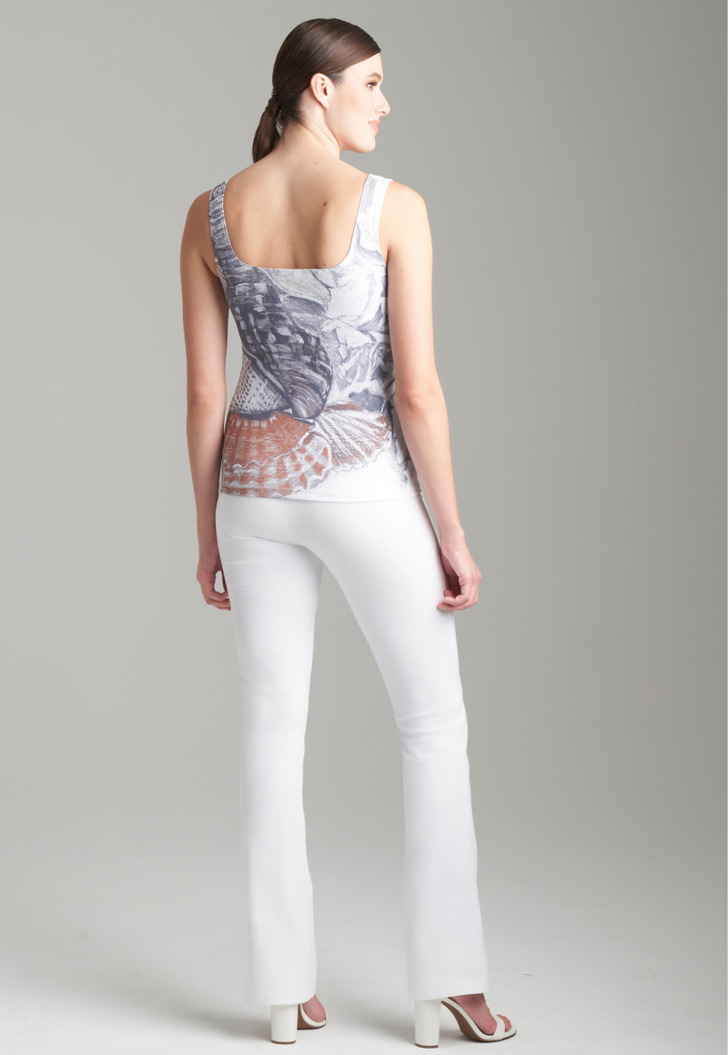 Caterina Stretch Knit Tank Top in Shellscape