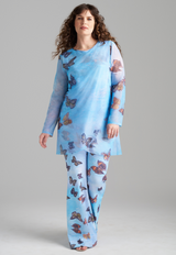 Elaine Stretch Knit Pants in Papillon