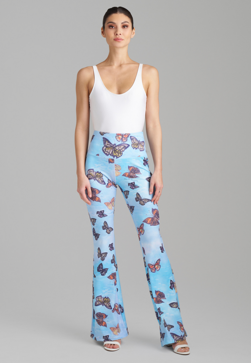 Elaine Stretch Knit Pants in Papillon