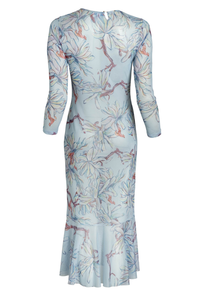 Sophia Mini Sheer Dress in Magnolia